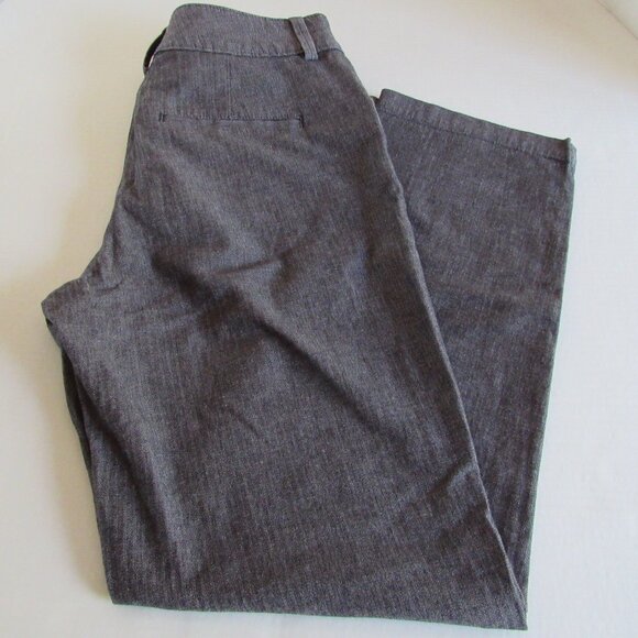 Lee Relaxed Fit High Rise Stretch Casual/Work Pants Black/Gray Size 8 Medium - Picture 2 of 5